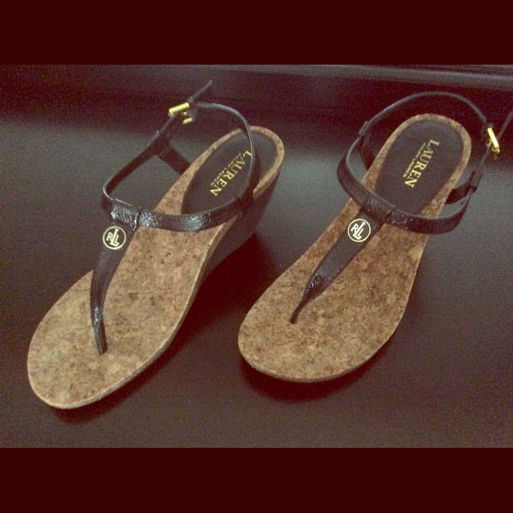 “Lauren” Ralph Lauren sandals Black